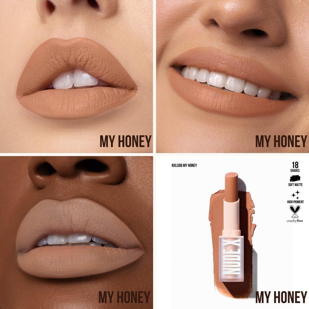 Lips-Beauty Creations Nude X Soft Matte Lipstick