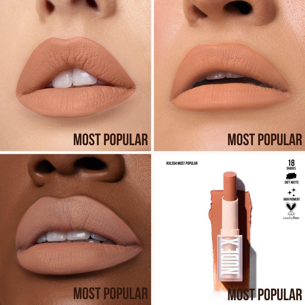 Lips-Beauty Creations Nude X Soft Matte Lipstick