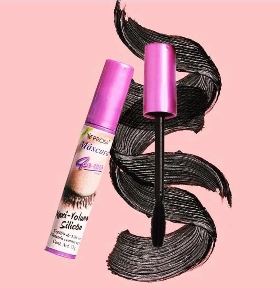 Eyes-Prosa Maxi Volume Silicone Waterproof Mascara 4 in 1 (Light Purple Top)