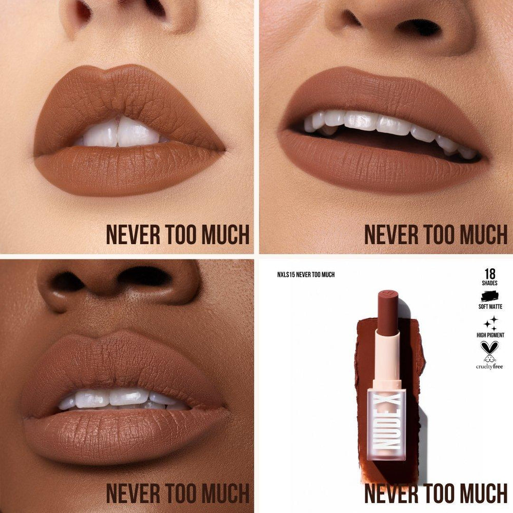 Lips-Beauty Creations Nude X Soft Matte Lipstick