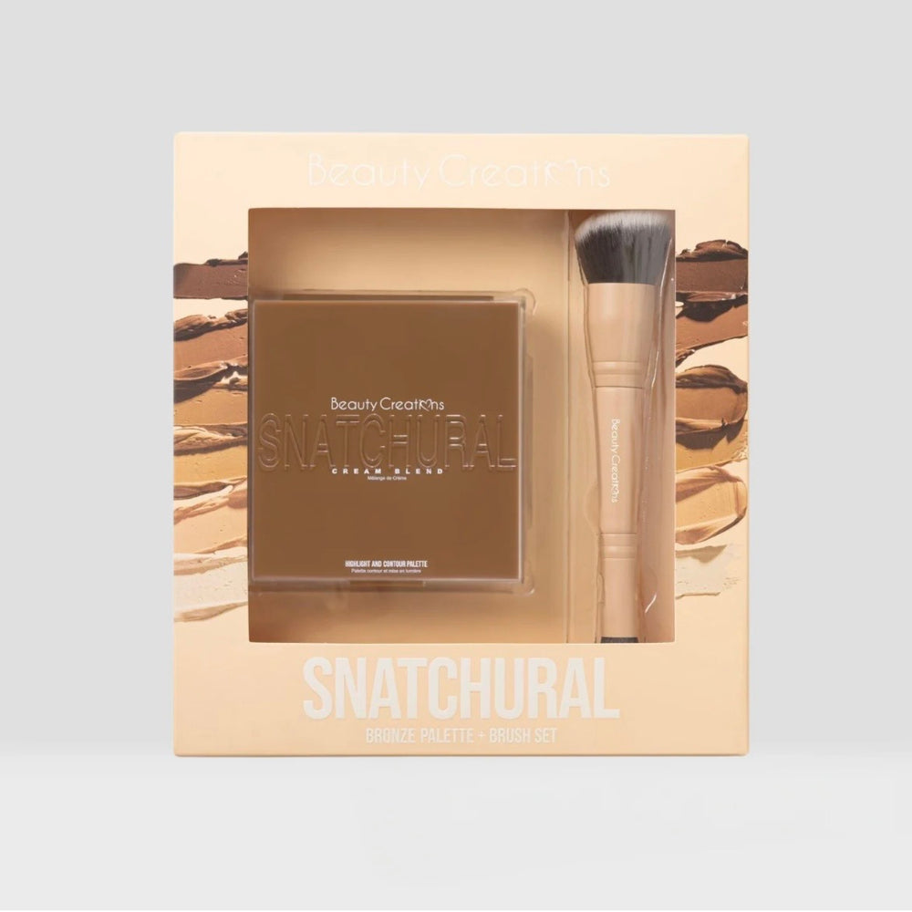Face-Beauty Creations Snatchural Bronze Palette + Brush Set