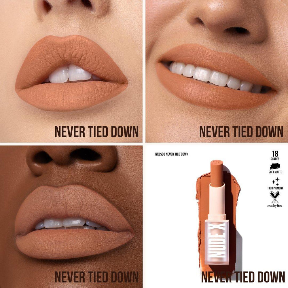 Lips-Beauty Creations Nude X Soft Matte Lipstick