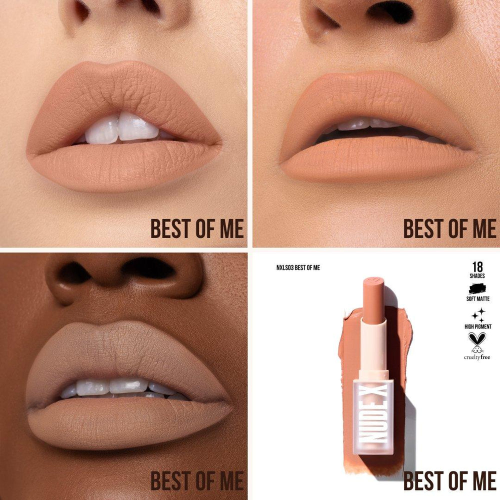 Lips-Beauty Creations Nude X Soft Matte Lipstick
