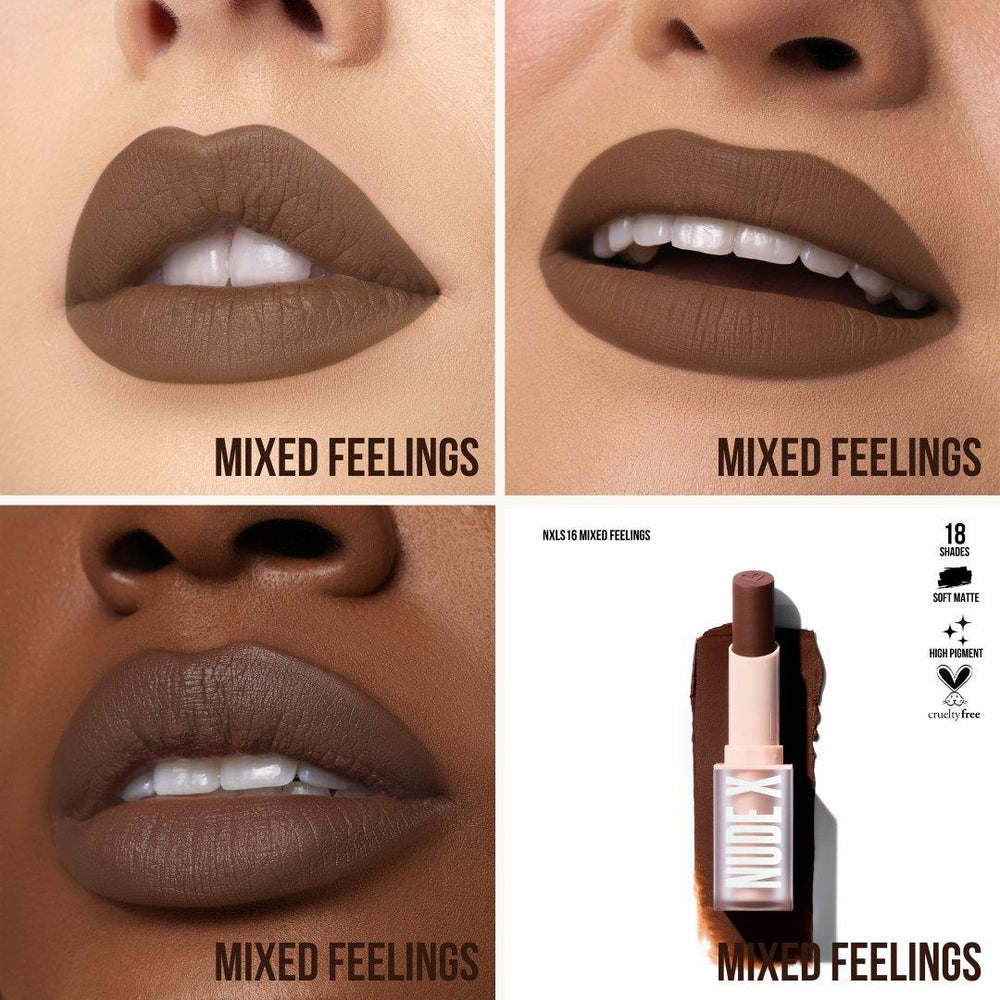 Lips-Beauty Creations Nude X Soft Matte Lipstick