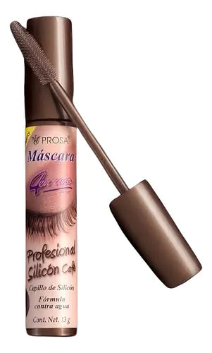 Eyes-Prosa Profesional Silicon Café Waterproof Brown Mascara