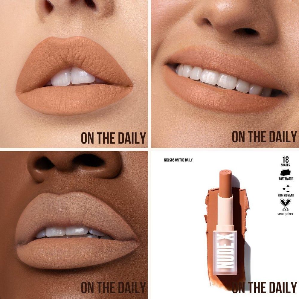 Lips-Beauty Creations Nude X Soft Matte Lipstick