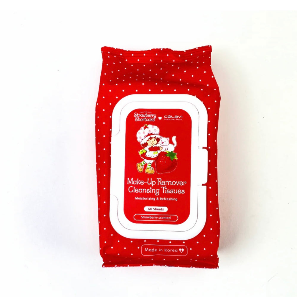 Skincare-Celavi Strawberry Shortcake Make Up Remover Wipes #SS45999