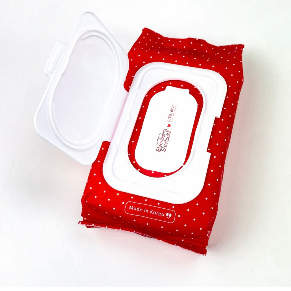 Skincare-Celavi Strawberry Shortcake Make Up Remover Wipes #SS45999